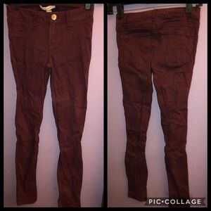 Women's Jeans Refuge Skin Tight Leggings Size 2 Purple